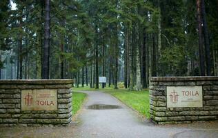 Cemetery of German soldiers in Toila, Estonia. photo