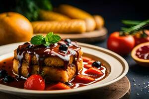 the best french toast in the world. AI-Generated photo