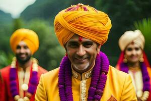 indian wedding in the uk. AI-Generated photo