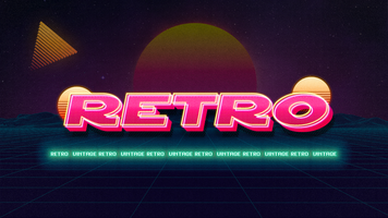 Retro Gaming 3D Text Effect Template psd