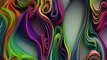 Abstract Liquid Wavy Texture Background, Generative AI video