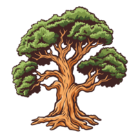 magnifique arbre clipart - génératif ai png