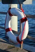 Buoy near the lake photo