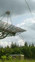 a large solar array is in the middle of a field video