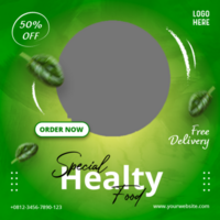 Healty Food Template psd