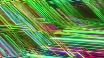 Abstract neon colors stripes background animation, Abstract moving lines background, Generative AI video