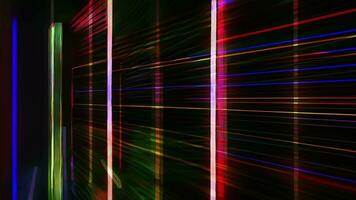 abstrakt neon färger Ränder bakgrund animation, abstrakt rör på sig rader bakgrund, generativ ai video