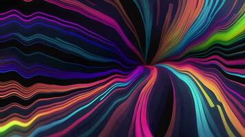 Abstract neon colors stripes background animation, Abstract moving lines background, Generative AI video