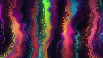 Abstract Liquid Wavy Neon Lines Animation, Generative AI video