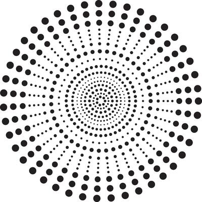 Black Halftone Circle