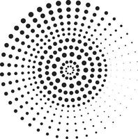 Black Halftone Circle vector