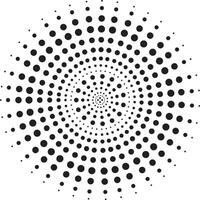 Black Halftone Circle vector