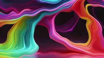 Abstract Liquid Wavy Texture Background, Generative AI video