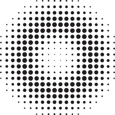 Black Halftone Circle