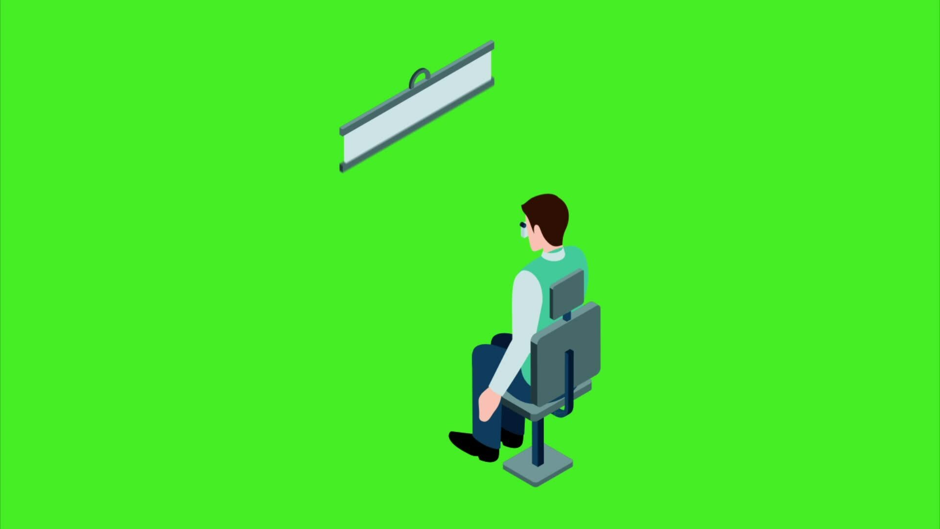 Eye Test Green Screen Animation 30904491 Stock Video at Vecteezy