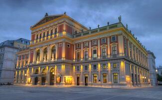 Great Hall of Wiener Musikverein, Vienna, Austria, HDR photo