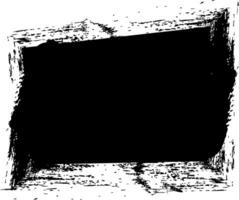 Grunge Black Paint Stain Vector Banner