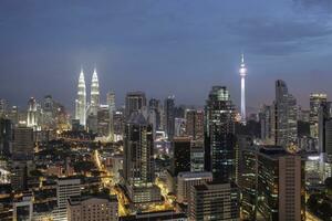 noche a kuala lumpur, Malasia foto