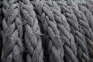 Old marine rope texture photo