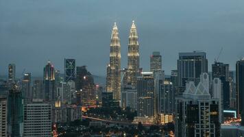 noche en kuala lumpur, Malasia foto