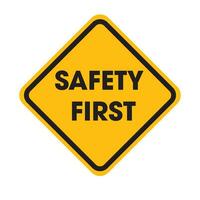 Safety symbols-first signs work caution vector free