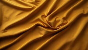 smooth elegant golden fabric or satin texture as abstract background luxurious background design 03 photo