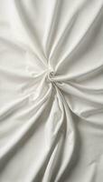 smooth elegant white fabric or satin texture as abstract background luxurious background design 02 photo