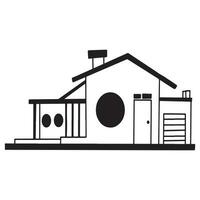 Minimalism House outline vector