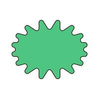 Speech bubble in the form of a spot. Decorative abstract geometric element. vector