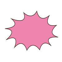 Speech bubble in the form of a star. Decorative abstract geometric element. vector