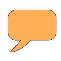 Speech bubble. Decorative abstract geometric element. vector