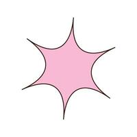 Speech bubble in the form of a star. Decorative abstract geometric element. vector