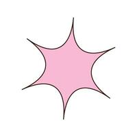 Speech bubble in the form of a star. Decorative abstract geometric element. vector