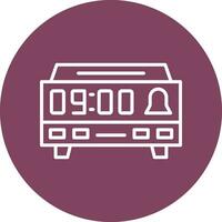 Digital Clock Vector Icon