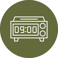 Digital Clock Vector Icon