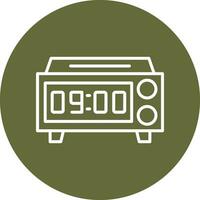 Digital Clock Vector Icon