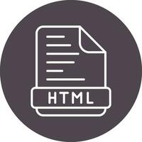 icono de vector html