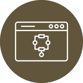 icono de vector de algoritmo