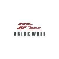 Brick wall icon vector isolated on white background