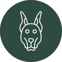 Doberman Vector Icon