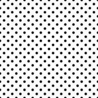 Simple Black And White Polka Dots Seamless Texture Pattern Vector Background