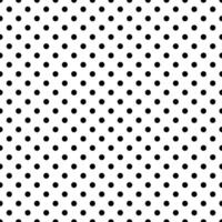 Simple Black And White Polka Dots Seamless Texture Pattern Vector Background