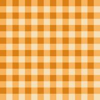 Light Orange Gingham Vector Texture Seamless Pattern