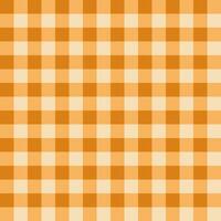 Light Orange Gingham Vector Texture Seamless Pattern