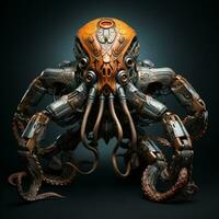 illustration mechanical octopus photo