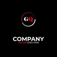 GQ creative modern letters logo design template vector