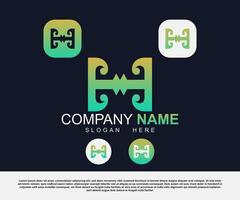 Vector corporate creative minimalist business logo design