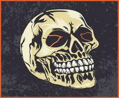 Vector illustration of skull, vintage killer skull vector design