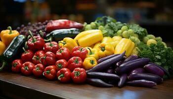 frescura y variedad de orgánico vegetales crear un sano comiendo experiencia generado por ai foto