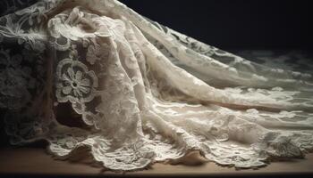 Textile fashion elegance decoration sensuality textile industry front view curve generated by AI photo